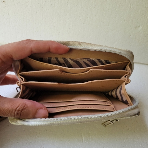 Guess Cream Wristlet with Gold Accents - Picture 5 of 5